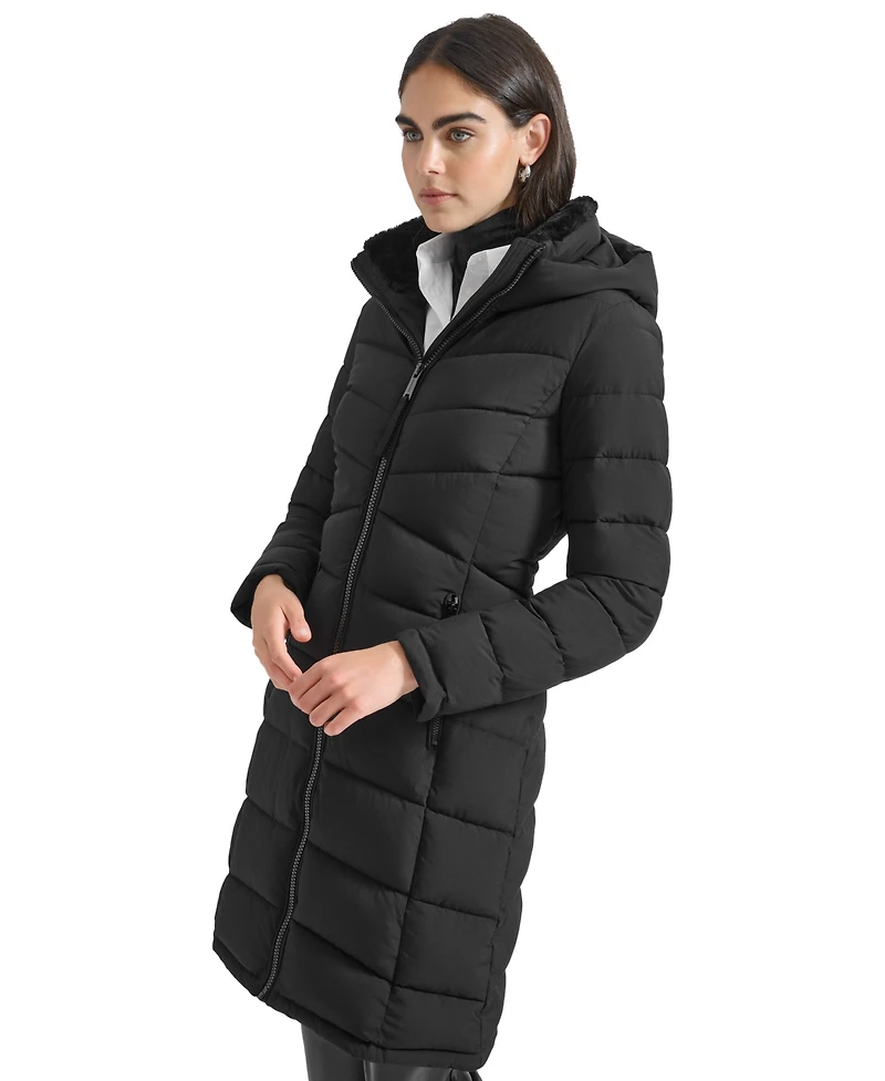 Calvin Klein Women's Hooded Puffer Coat