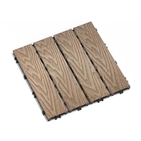 Streamdale Furniture Streamdale Premium Patio Decking Tiles (22-Pack), Diy Quick Deck
