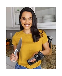 Zulay Kitchen Knife Sharpener & Cut-Resistant Glove (2-Stage Knife Sharpening)