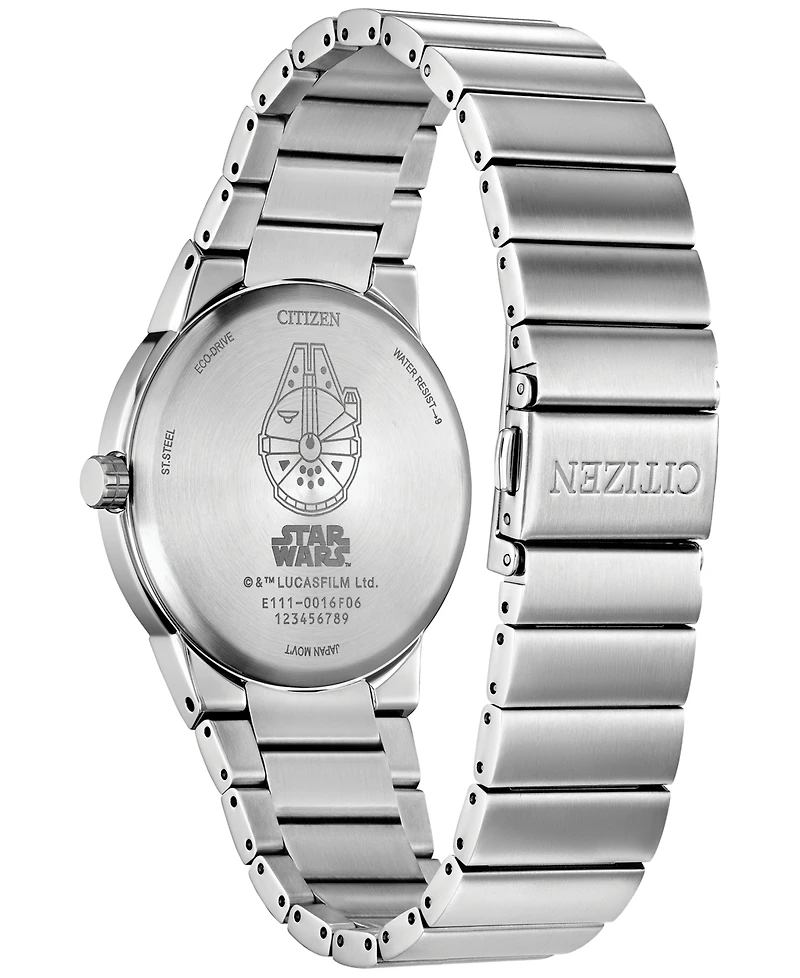 Citizen Eco-Drive Men's Star Wars Millennium Falcon Hyperdrive Stainless Steel Bracelet Watch 40mm