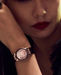 Citizen Eco-Drive Women's Disney Villains Maleficent's Charm Black Leather Strap Watch 30mm Boxed Set