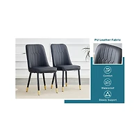 Streamdale Furniture Table and chair set.This modern dining table with Mdf marbled design gives you a luxurious and elegant feel.Paired with multiple