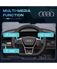 Kids Ride on Car, 12V Licensed Audi Rs E-tron Gt 3.1 Mph Electric Car for Kids, Ride-on Toy for Boys and Girls with Remote Control, 4 Wheels with Susp