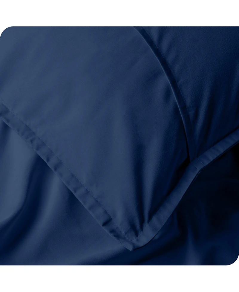 Bare Home Ultra-Soft Double Brushed Pillow Sham Set, Euro