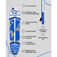 Streamdale Inflatable Stand Up Paddle Board 11'x34" x6" With Accessories