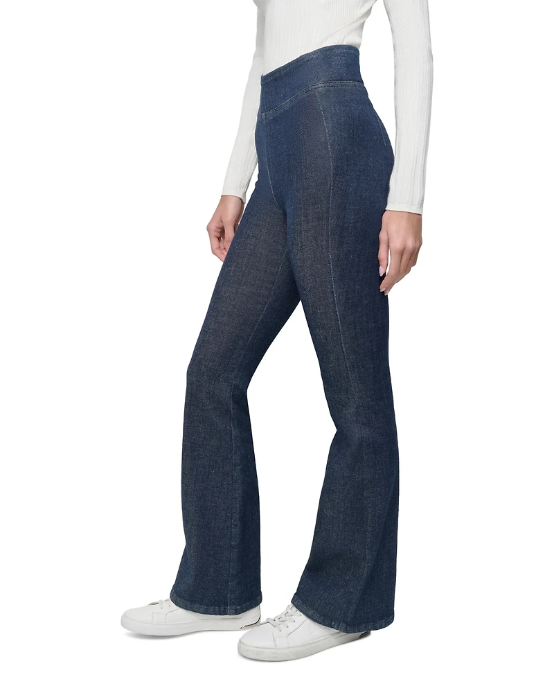 Dkny Jeans Petite High-Rise Pull-On Flare