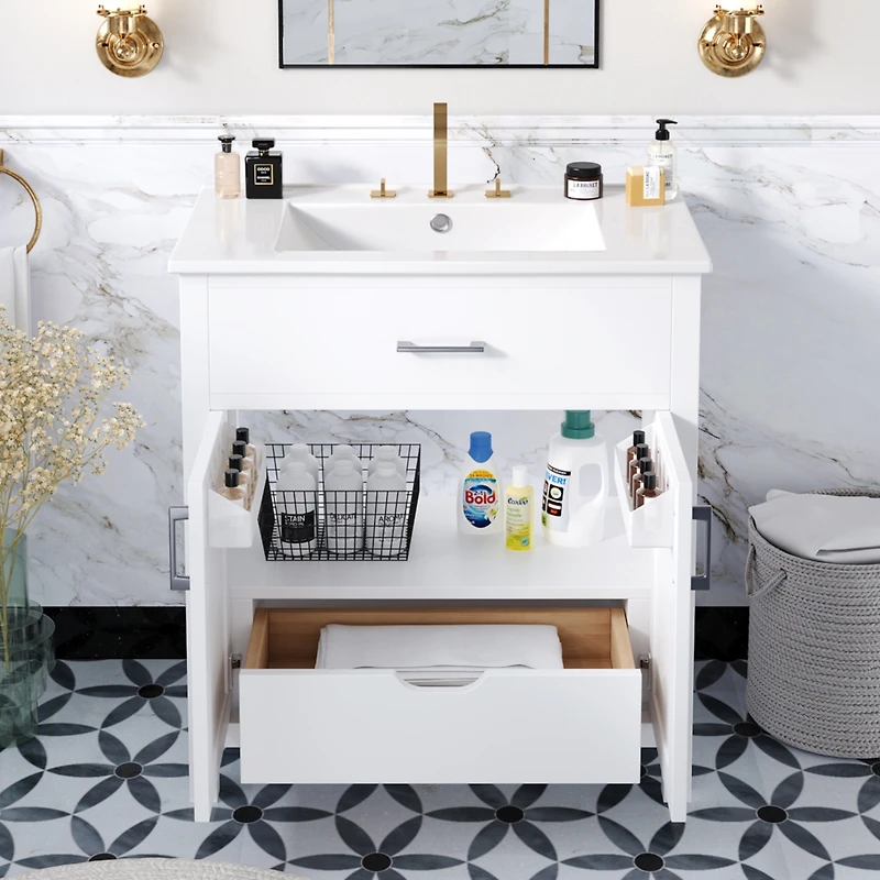 Streamdale Compact 30" Bathroom Vanity with Ample Storage