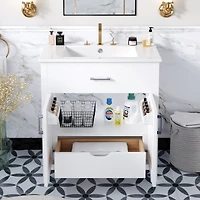 Streamdale Compact 30" Bathroom Vanity with Ample Storage