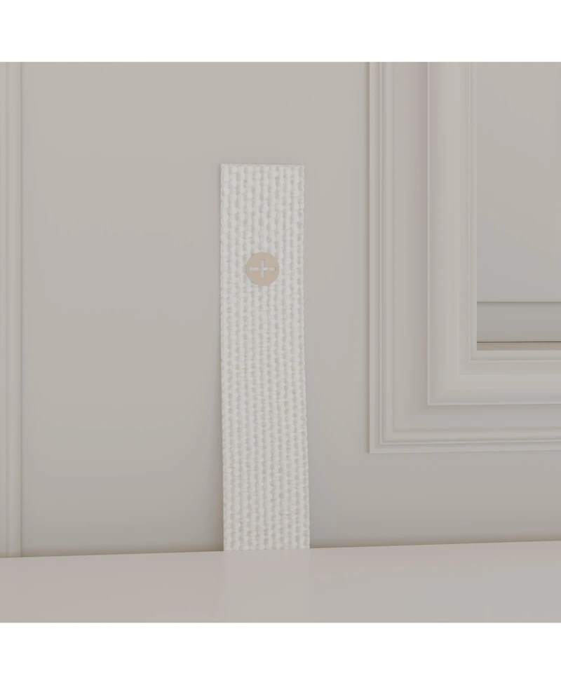 Homsee White and Golden 9-Drawers Wooden Dresser without Mirror