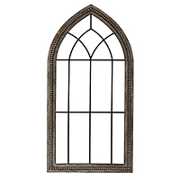 LuxenHome Wood and Metal Cathedral Wall Decor