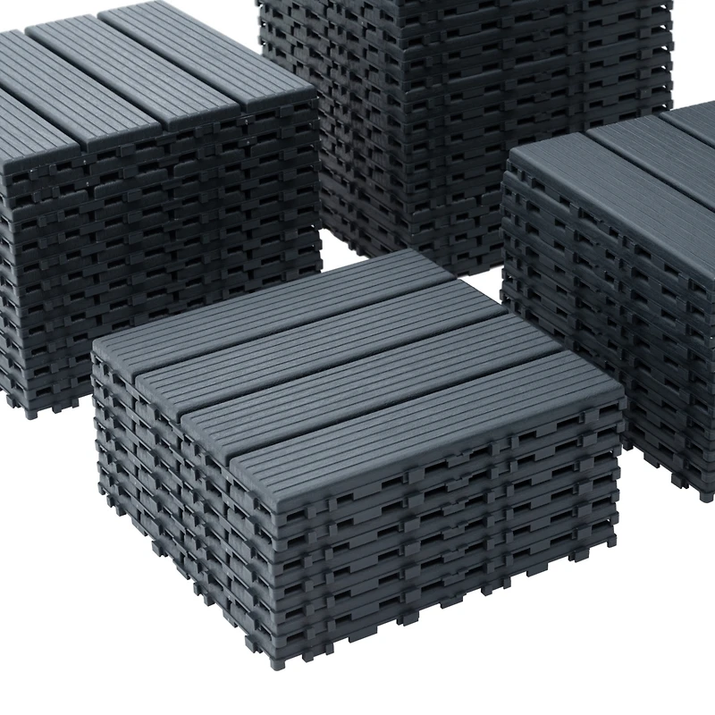 Streamdale Patio Deck Tiles 44 Pack for All-Weather Use