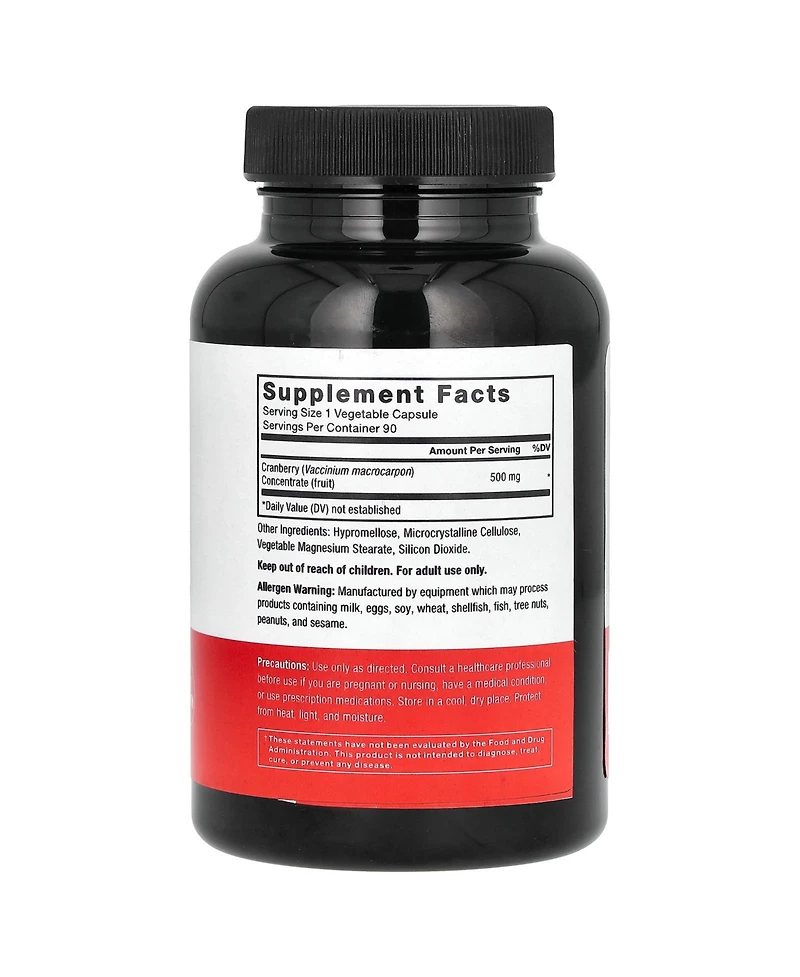 Force Factor Cranberry Concentrate 500 mg