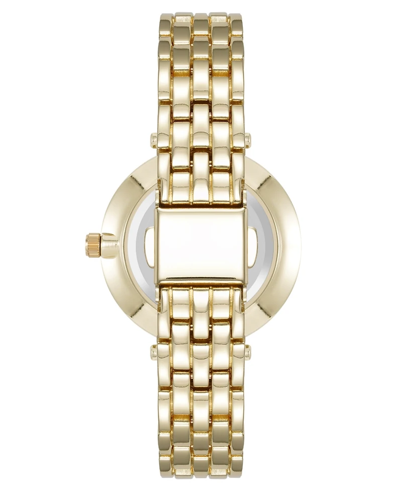 Anne Klein Women's Quartz Everyday Roman Numeral Gold-Tone Alloy Metal Watch, 32mm