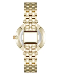 Anne Klein Women's Quartz Everyday Roman Numeral Gold-Tone Alloy Metal Watch, 32mm