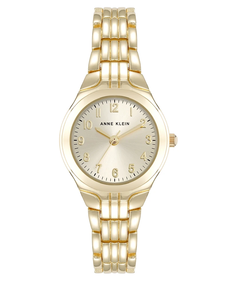 Anne Klein Women's Quartz Casual Gold-Tone Alloy Metal Watch, 28mm