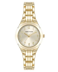 Anne Klein Women's Quartz Casual Gold-Tone Alloy Metal Watch, 28mm