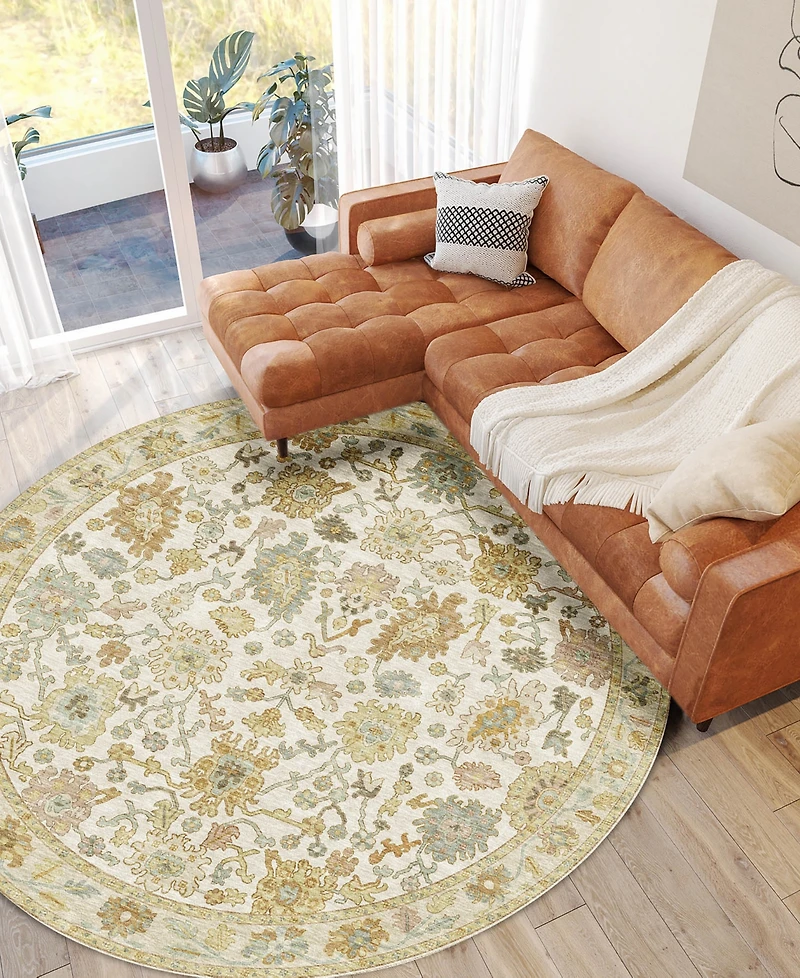 Dalyn Hatay Washable HY2 8'x8' Round Area Rug
