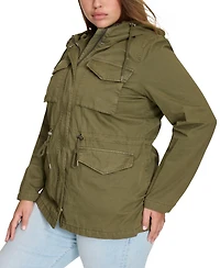 Levi's Plus Cotton Hooded Military Zip-Front Jacket
