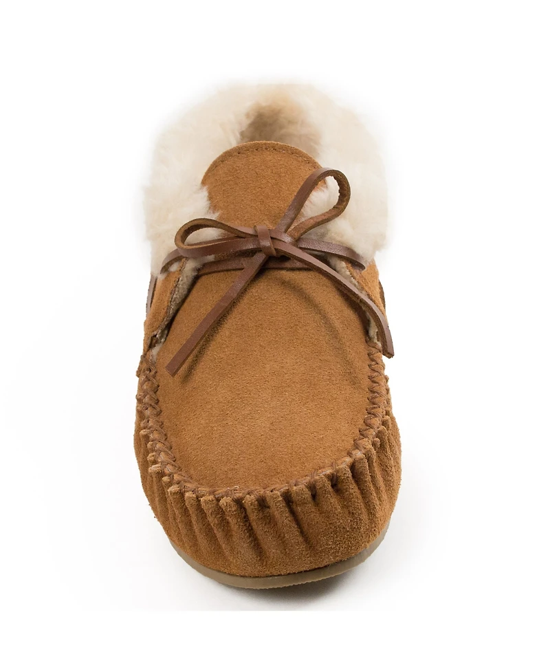 Minnetonka Women's Chrissy Suede Slipper Booties