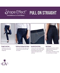 Gloria Vanderbilt Plus Pull-On Straight-Leg Jeans