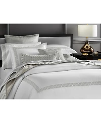 Hotel Collection Chain Links Embroidery 100% Pima Cotton Duvet Cover Set, Full/Queen, Exclusively at Macy's