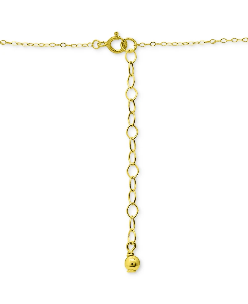 Giani Bernini Cubic Zirconia Hope Angel Pendant Necklace in 18k Gold-Plated Sterling Silver, 16" + 2" extender, Created for Macy's (Also available in