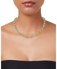 And Now This Silver, Gold Lobster Clasp Closure Chain Necklace