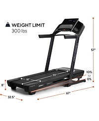 ProForm Carbon Tl Treadmill for Walking and Running with 5 inch Display, Built-In Tablet Holder and SpaceSaver Design
