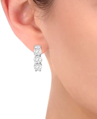 Diamond Huggie Hoop Earrings (1 ct. t.w.) 14k White or Yellow Gold