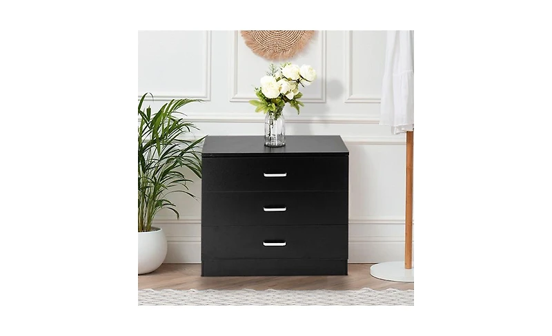 Minimalist 3-Drawer Dresser – Wooden Storage Cabinet for Bedroom, Entryway, or Nursery