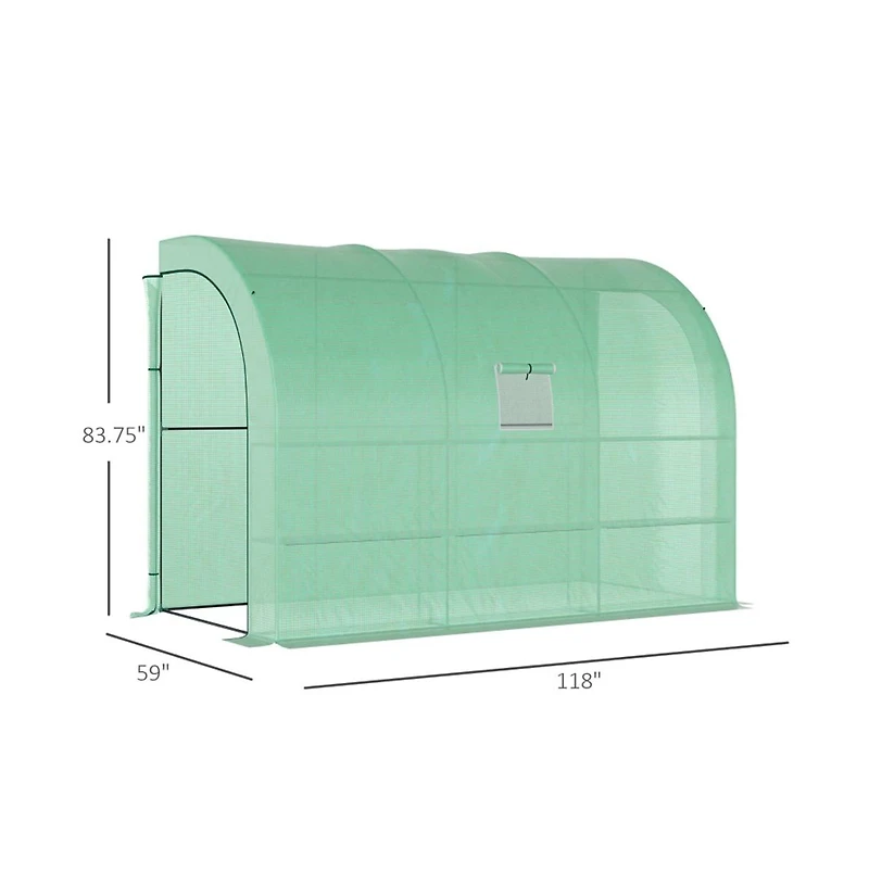 Slickblue Walk-In Greenhouse Spacious Plant Shelter for Optimal Growing Conditions