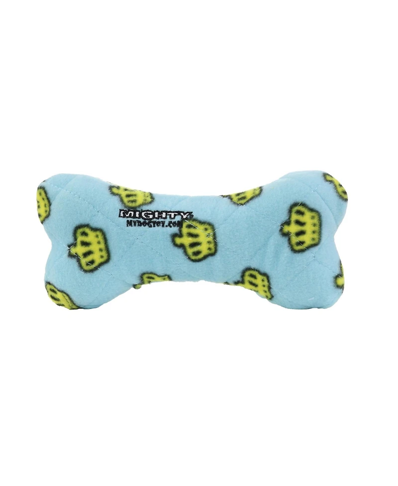Mighty Medium Bone Blue, Durable Squeaky Dog Toy