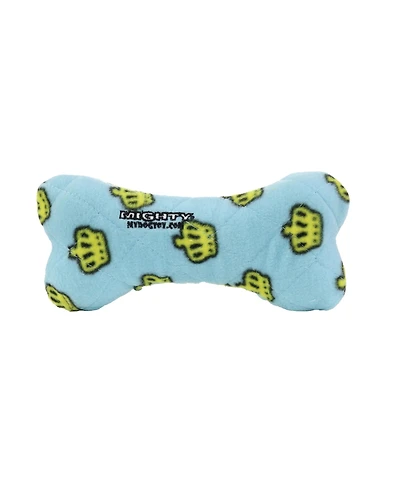 Mighty Medium Bone Blue, Durable Squeaky Dog Toy