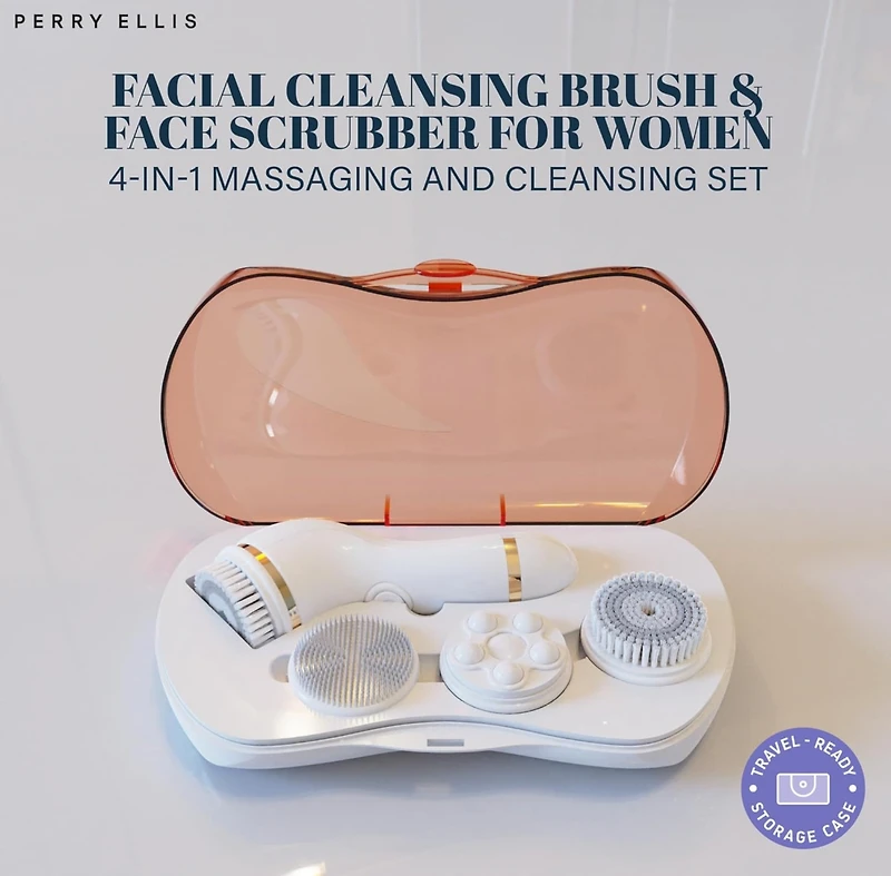 4-in-1 Scrubbing & Massaging Facial Beauty Brush