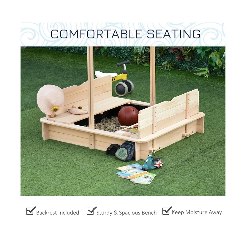 Kids Sandbox for Creative Outdoor Play – Sturdy Design, Spacious Area, and Easy to Clean
