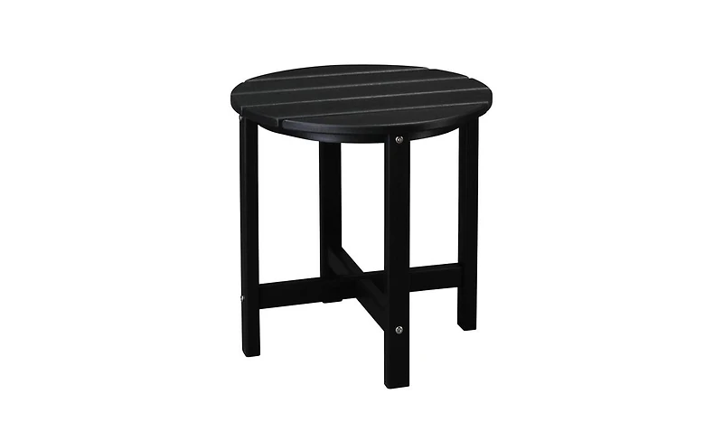 Slickblue Single Layer Round Hdpe Side Table