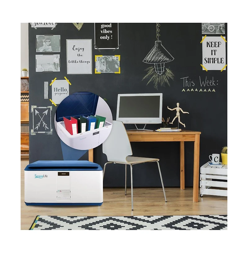 SereneLife Security Locking Storage Container Bin, 21 Gallon Capacity