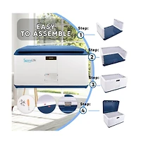 SereneLife Security Locking Storage Container Bin, 21 Gallon Capacity