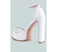 Cutlass High Heeled Chunky Sandals