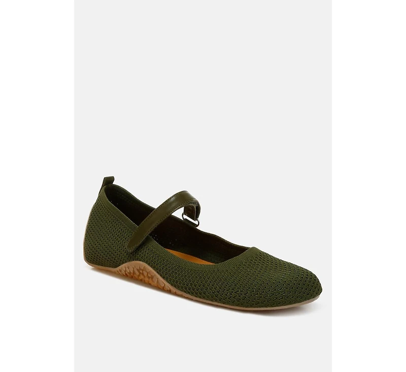 Nordeux Velcro Strap Mary Jane Sandals