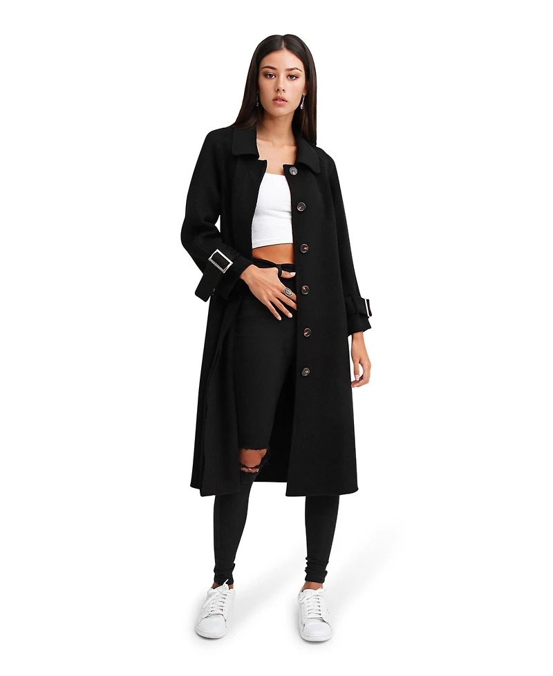 Belle & Bloom Women's Shore To Belted Wool Coat