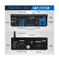 Pyle Stereo Power Speaker Amplifier With Usb, Sd, Bluetooth & Fm, 150 Watt