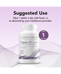 Theralogix Thera-d 4000 Vitamin D Supplement - 4,000 Iu (100 mcg) Vitamin D3 - 90-Day Supply - Immune Support Supplement for Women & Men