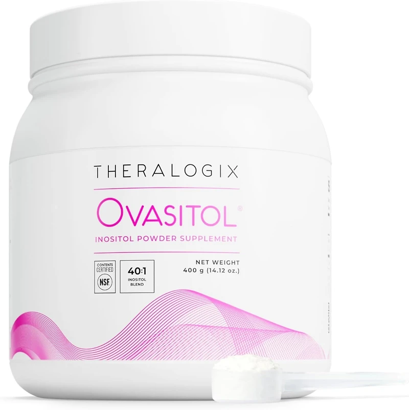 Theralogix Ovasitol Inositol Powder - 90-Day Supply - Myo-Inositol & D-Chiro Inositol for Hormone Balance & Ovarian Function Support - Nsf Certified