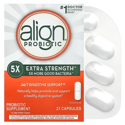 Align Probiotic Extra Strength, Probiotics for Women and Men, #1 Doctor Recommended Brand ,