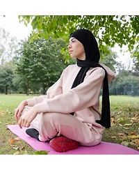 BalanceFrom Fitness BalanceFrom GoCloud 1" Extra Thick Exercise Yoga Mat with Carrying Strap, Pink