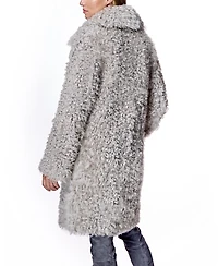 Julia & Stella by Maximilian Women's Shearling Walking coat