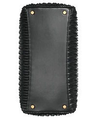 Donna Karan New York Amagansett Soft-Rolled Pleated Satchel with Sculpted Magnet Closure