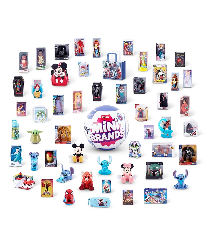 5 Surprise Mini Brands Disney Store Series 3 Capsule by Zuru