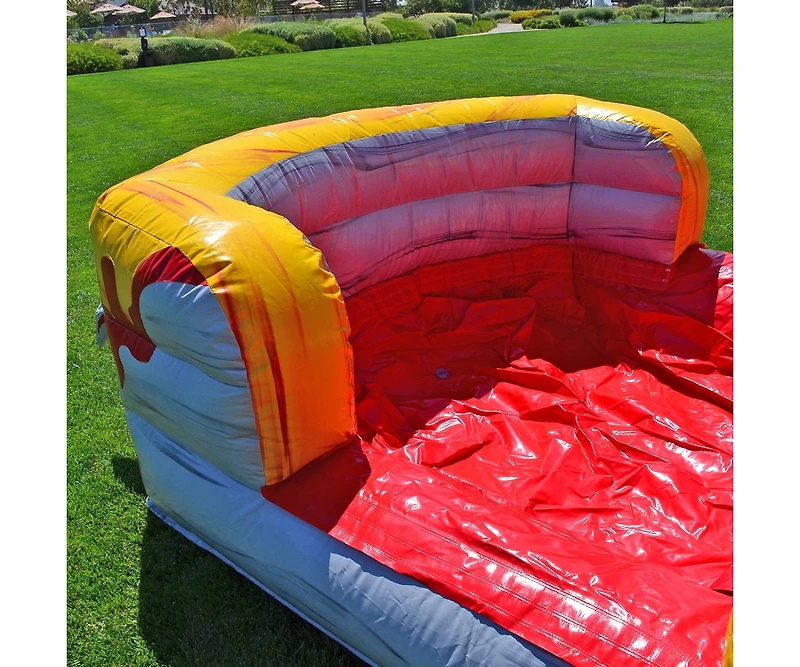 JumpOrange T-Rex Commercial Grade Bounce House Water Slide with Pool for Kids and Adults (with Blower), Basketball Hoop, Wet Dry Combo, Outdoor, Big I